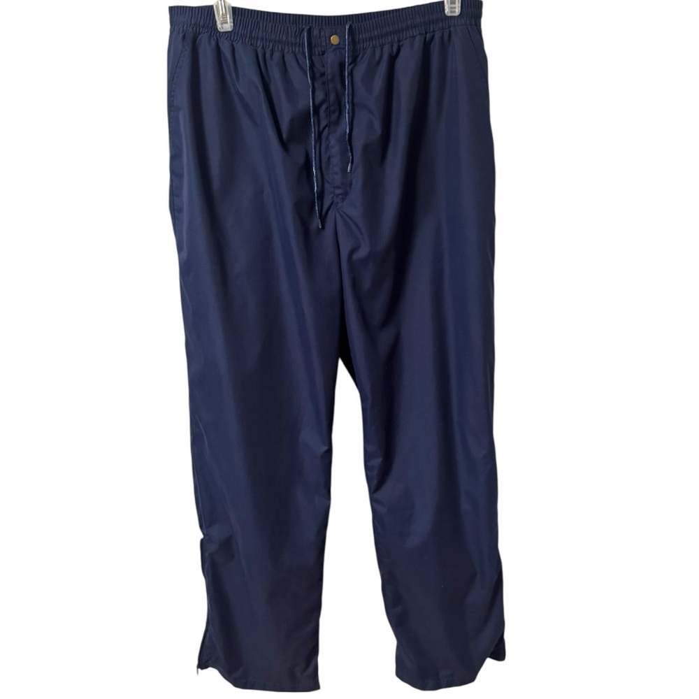 PGA Tour Vintage Lined Windbreaker Pants Mens Navy XLGolf Pants Active Pants